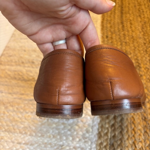 Like new Sam Edelman Loraine brown genuine leather w/ gold hardware bit loafers - Picture 6 of 13